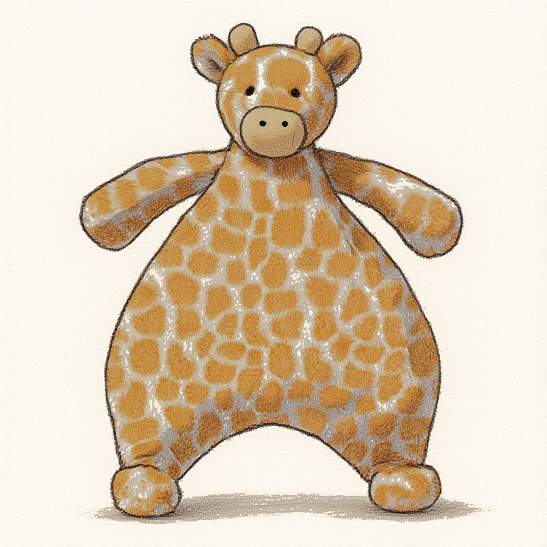 Bashful Giraffe Comforter