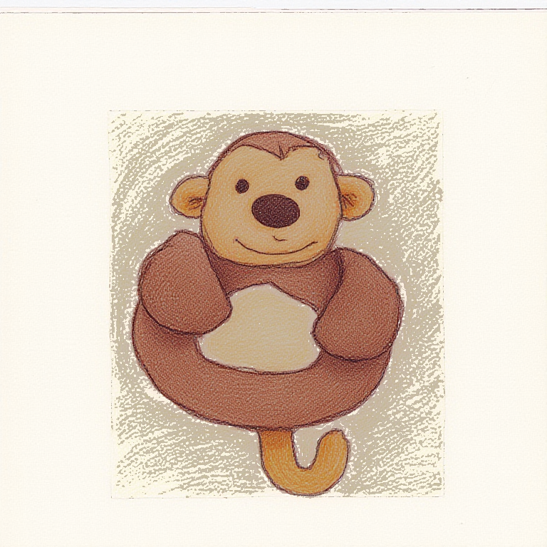Bashful Monkey Ring Rattle