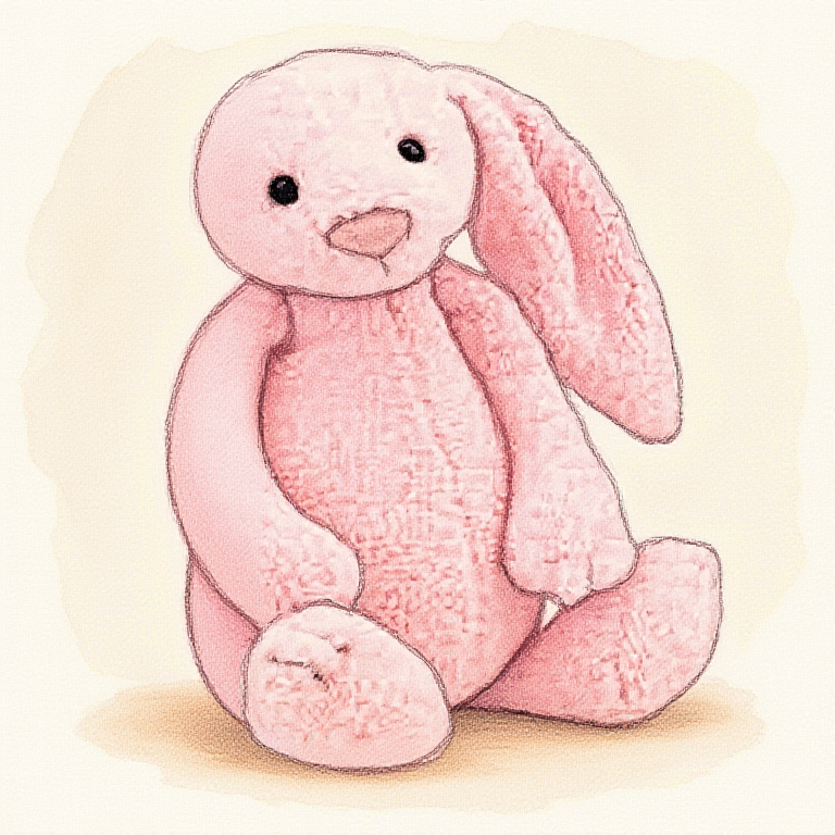 Bashful Pink Bunny Chime