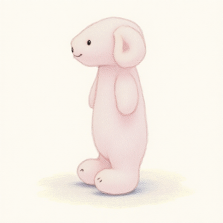 Bashful Pink Bunny Comforter