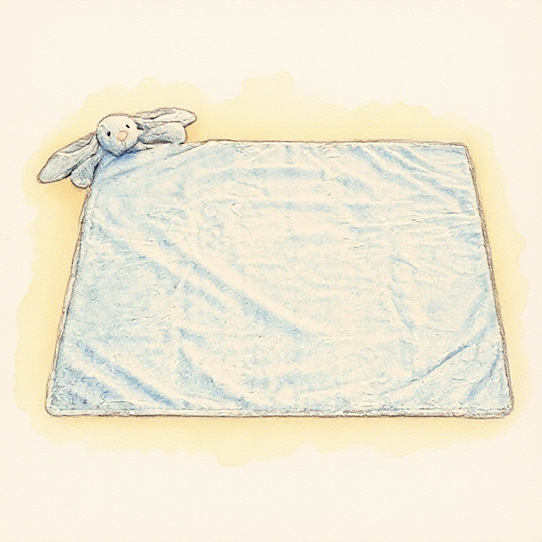 Bashful Silver Bunny Blankie (Large)