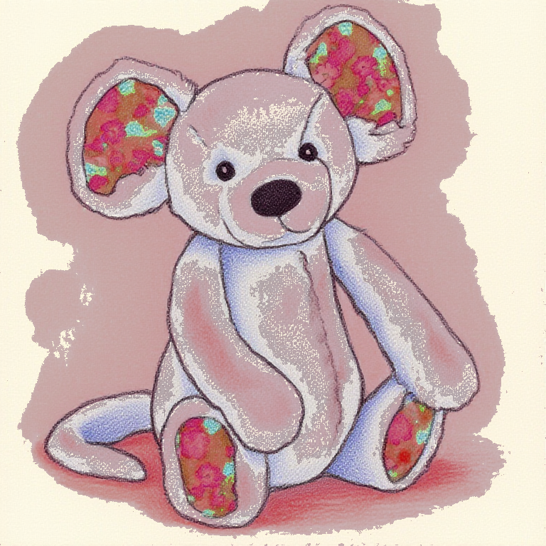 Blossom Bashful Silver Mouse (Small)