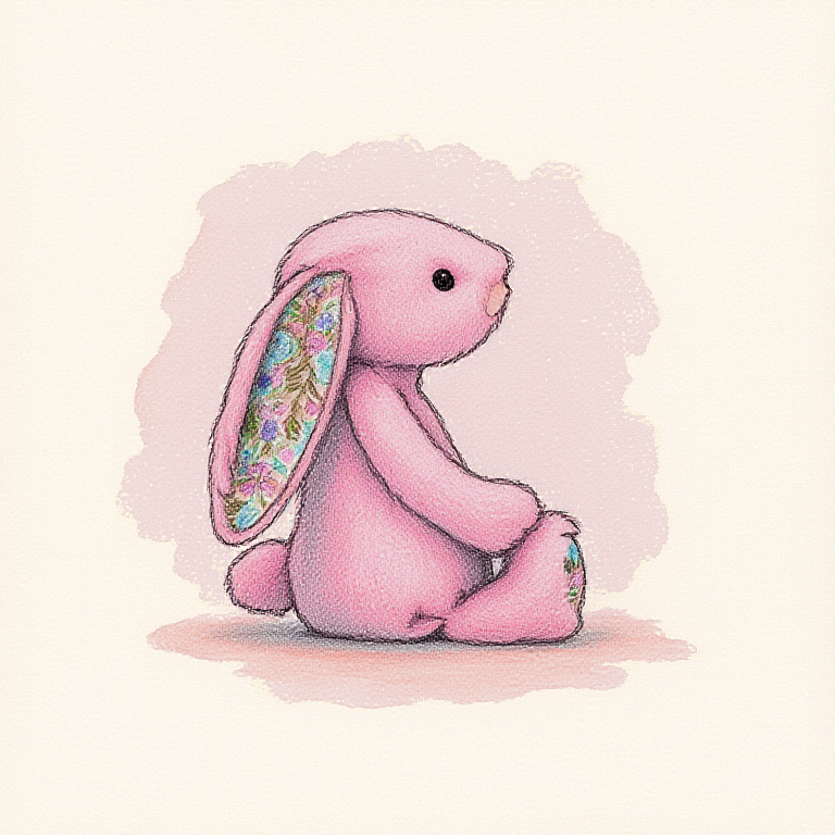 Blossom Tulip Pink Bunny (Medium)