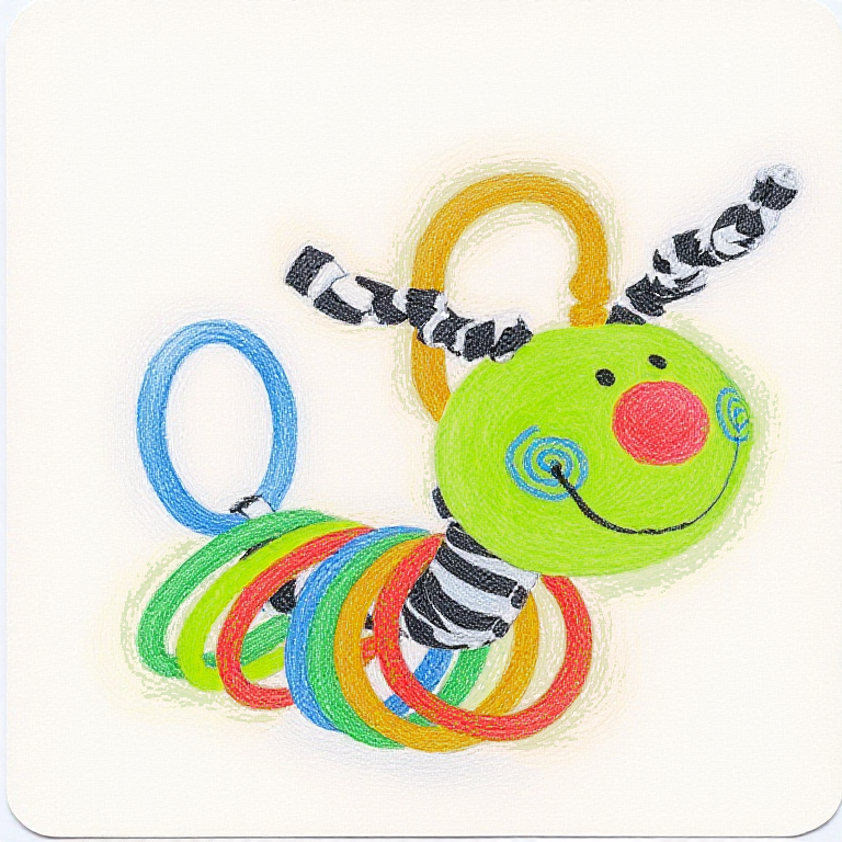 Clicketty Caterpillar Busy Bug Bobble Toy