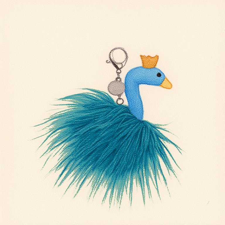 Fancy Peacock (Bag Charm)