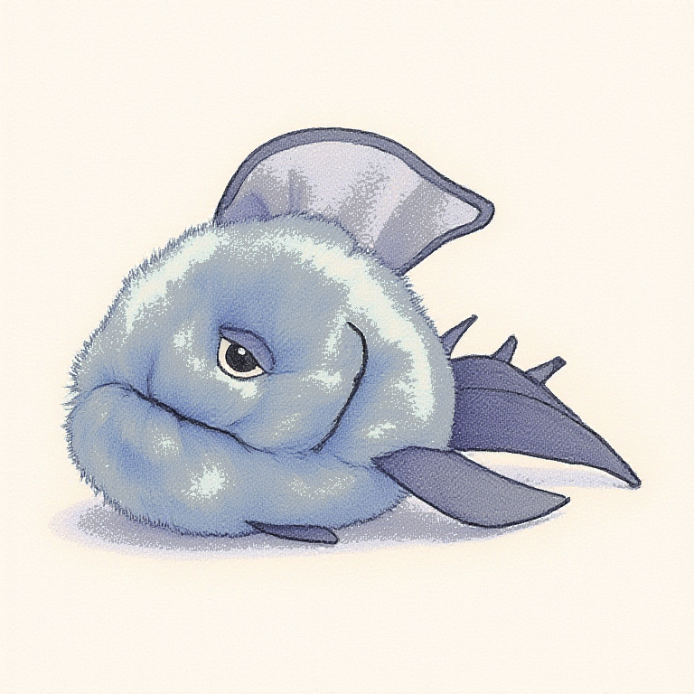 Grumpy Blue Fish