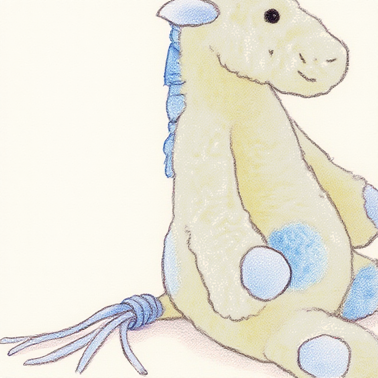 Jungly Giraffe Blue