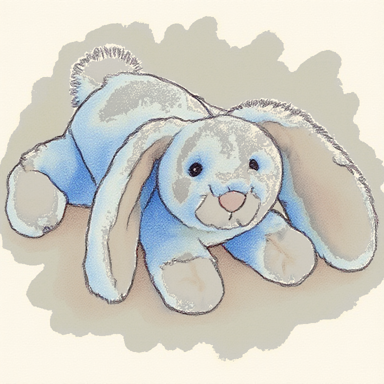 Loppy Silver Bunny (Small)