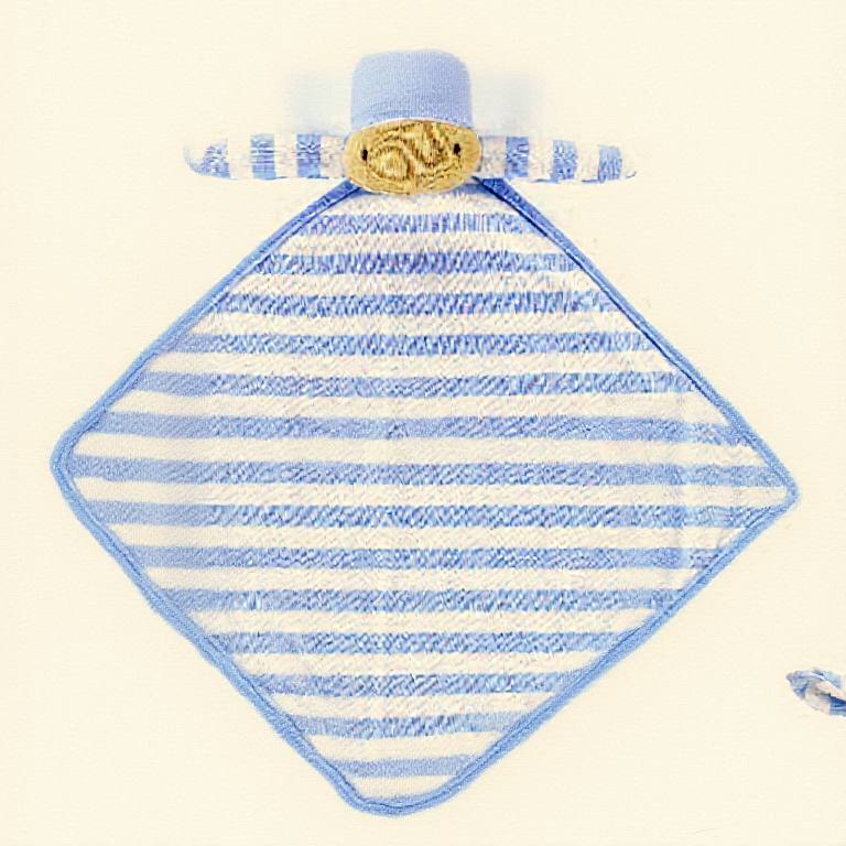 Squeaky Moo Blue Soother Musical Pull