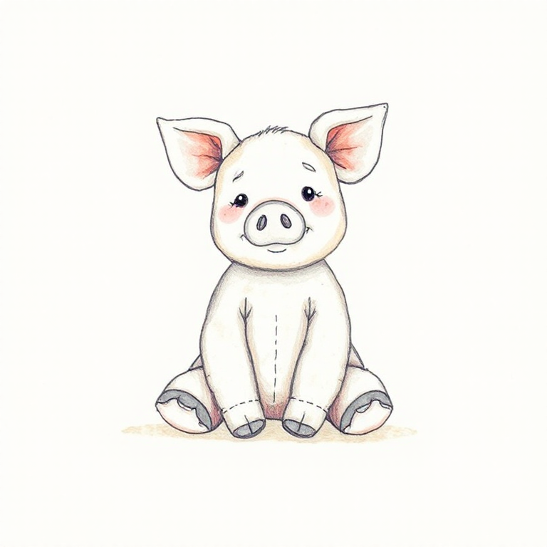 Angora Petunia Piglet (Medium)
