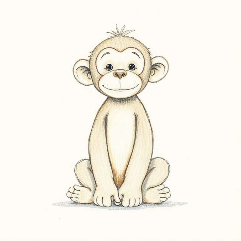 Baby Christmas Bashful Monkey