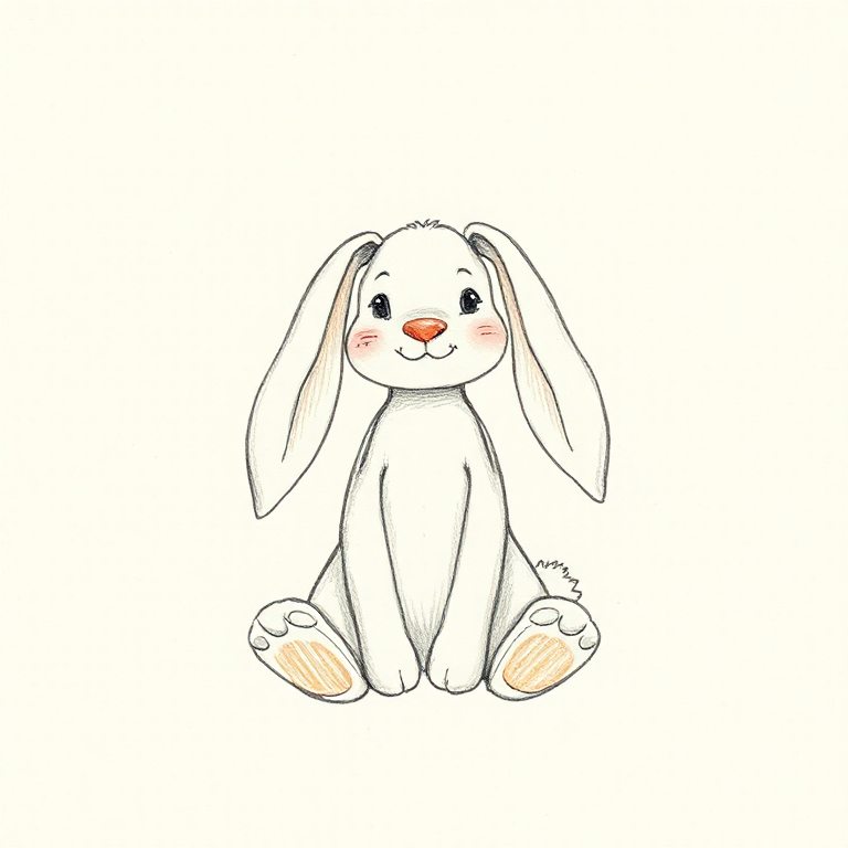 Bashful Bunny (Grey - Medium)