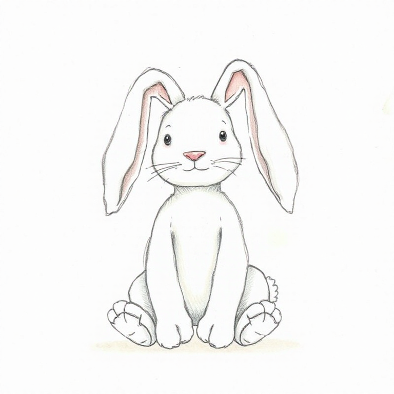Bashful Cream Dot Bunny (Large)