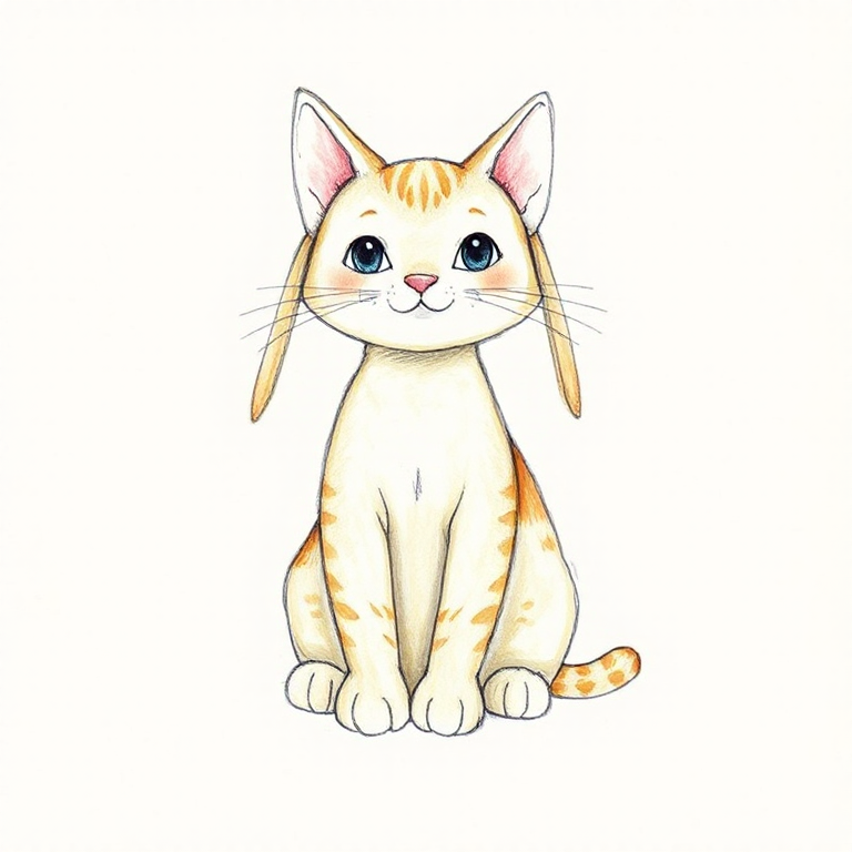Bashful Ginger Cat