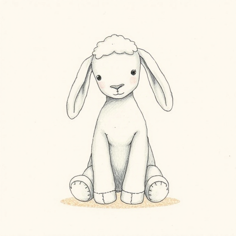 Bashful Greyface Lamb - Baby