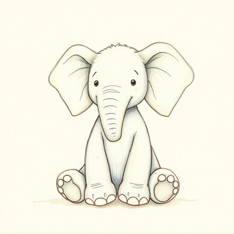 Bashful Mahi Elephant (Medium)