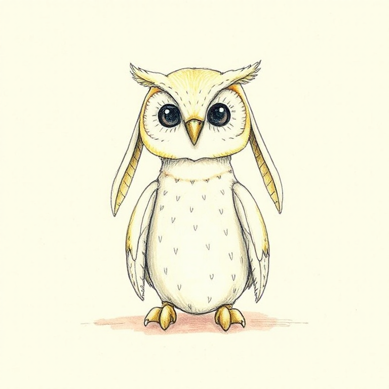 Bashful Owl Chick (Medium)