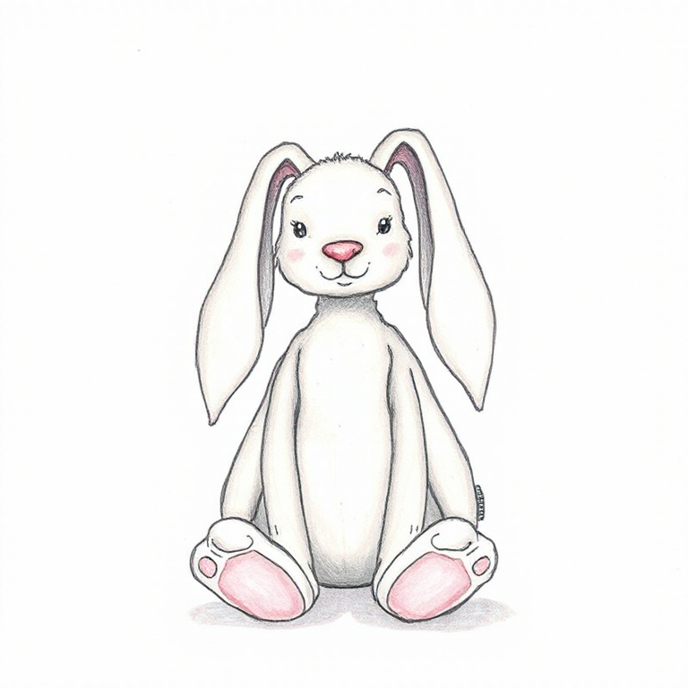 Bashful Plum Bunny 1st Edition (Medium)