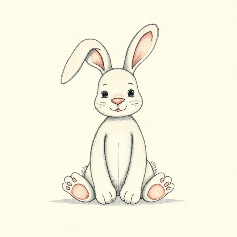 Bashful Silver Twinkle Bunny (Huge)