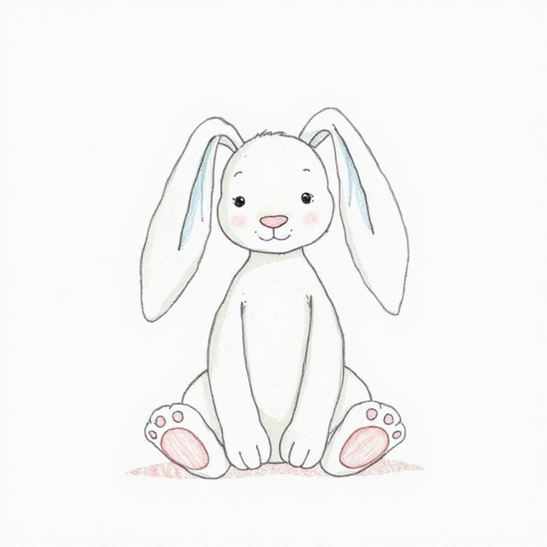 Bashful Snug Bunny (Teal - Small)