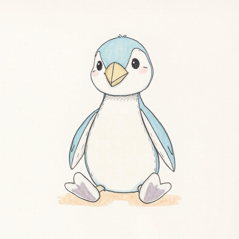 Beaky Bird Blue