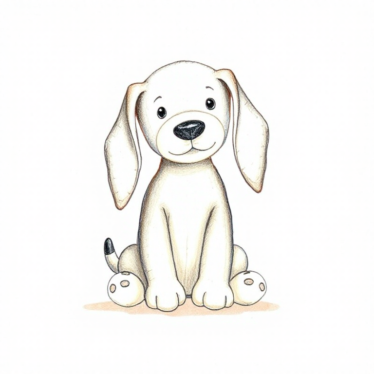 Black & Cream Bashful Puppy Bag