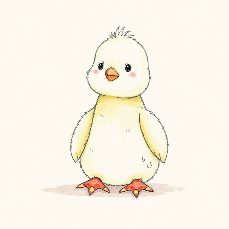 Fluffy Chick (Yellow)