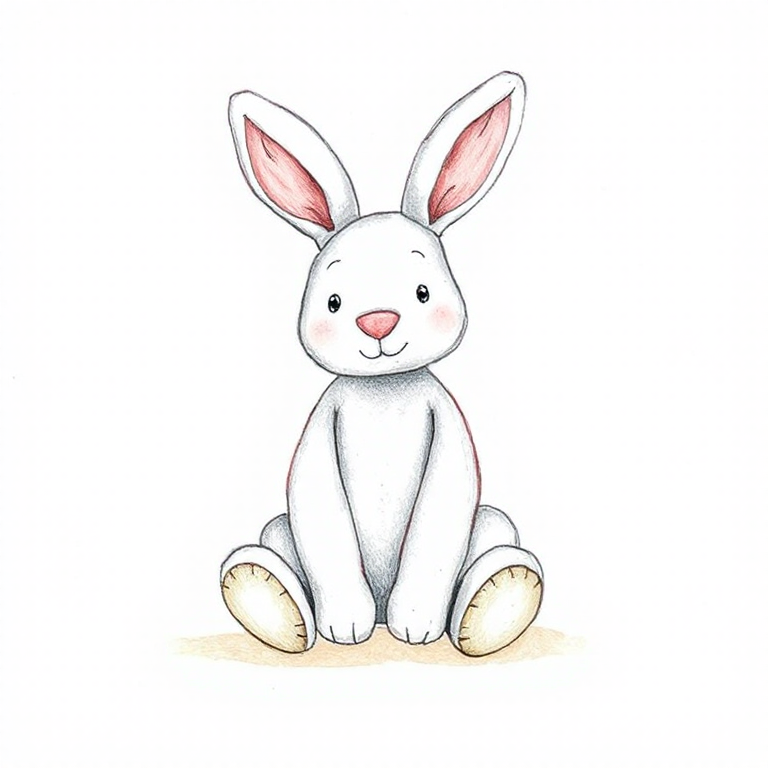 Fluffy Silver Bunny