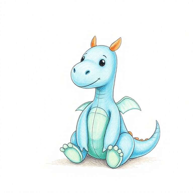 Funky Dragon (Blue - Large)