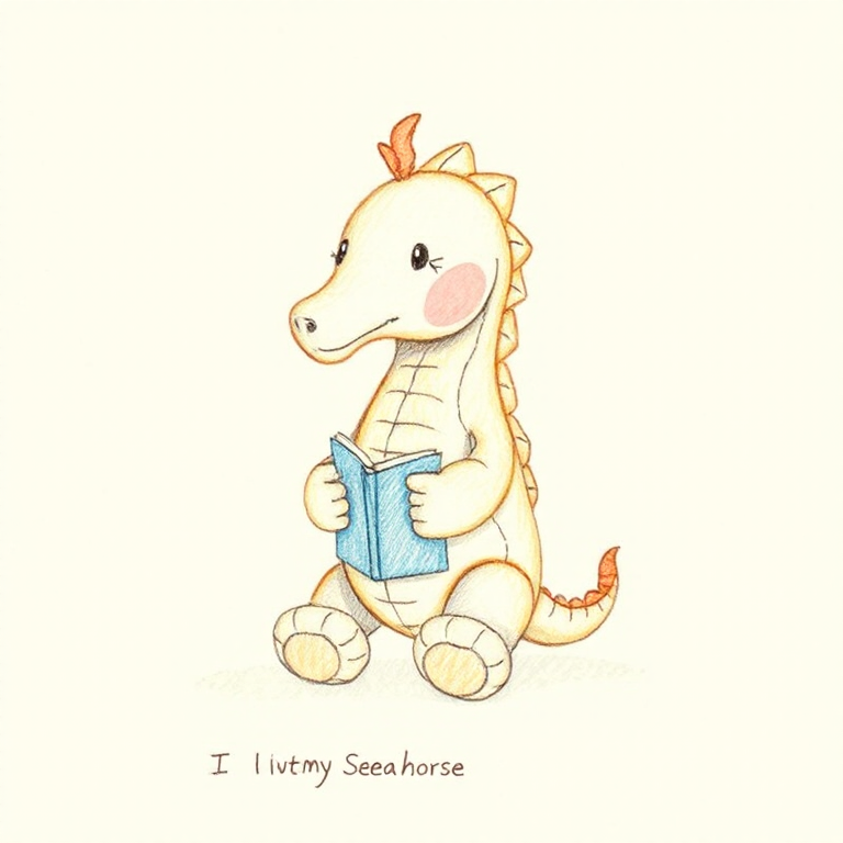 I Love My Seahorse Bath Book