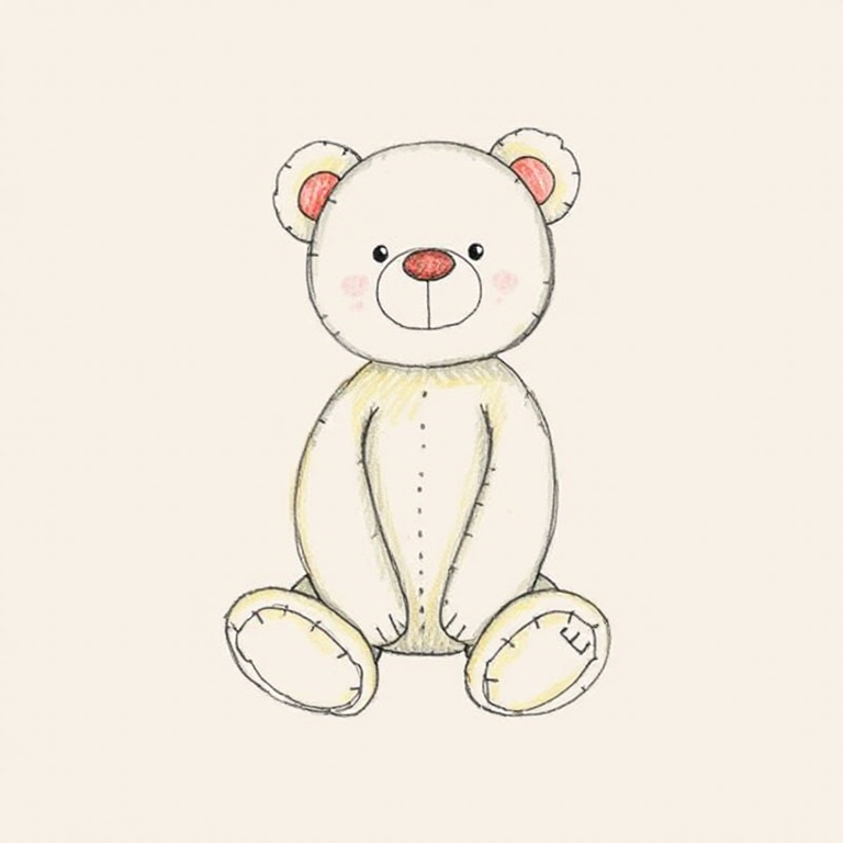 Leola Bear with Strawberry Cake Enamel Pin