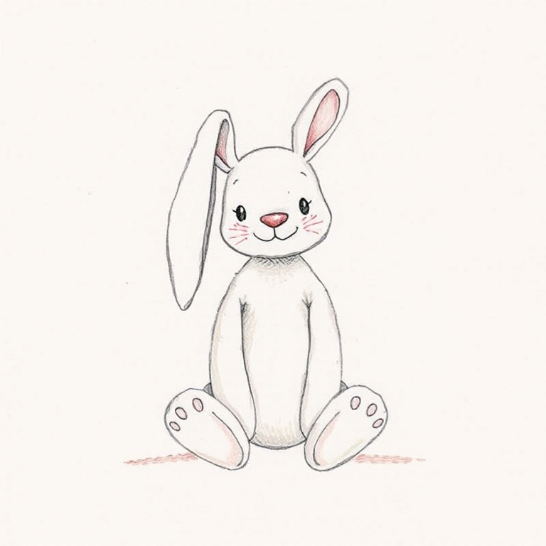 Personalised Bashful Blush Bunny (Medium)
