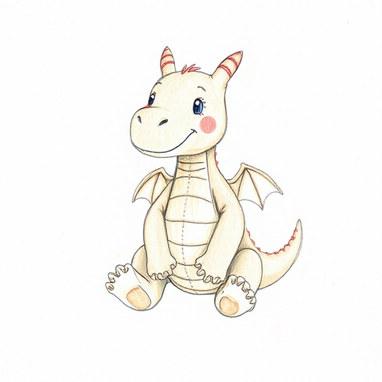 Personalised Persimmon Dragon Huge
