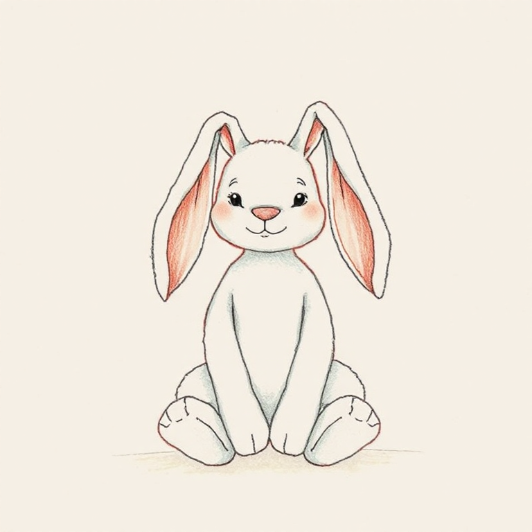 Personalized Bashful Christmas Bunny