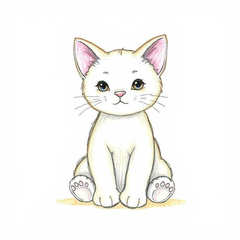 Pretty in Print Kitten