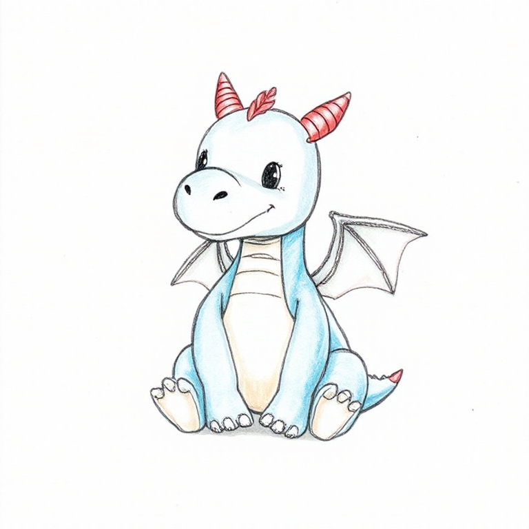 Puff Sapphire Dragon (Small)