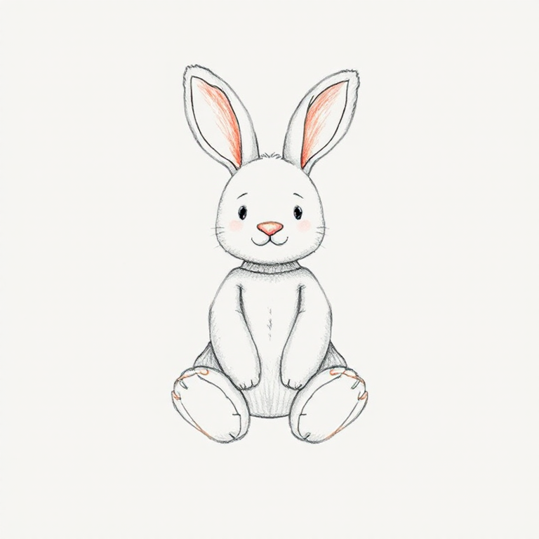 White Smudge Bunny (White Company Exclusive)